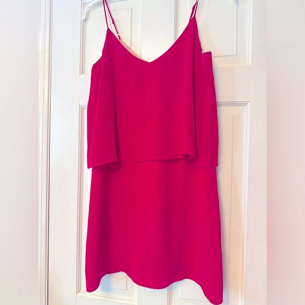 Lavender Brown Hot Pink Mini‎ Dress